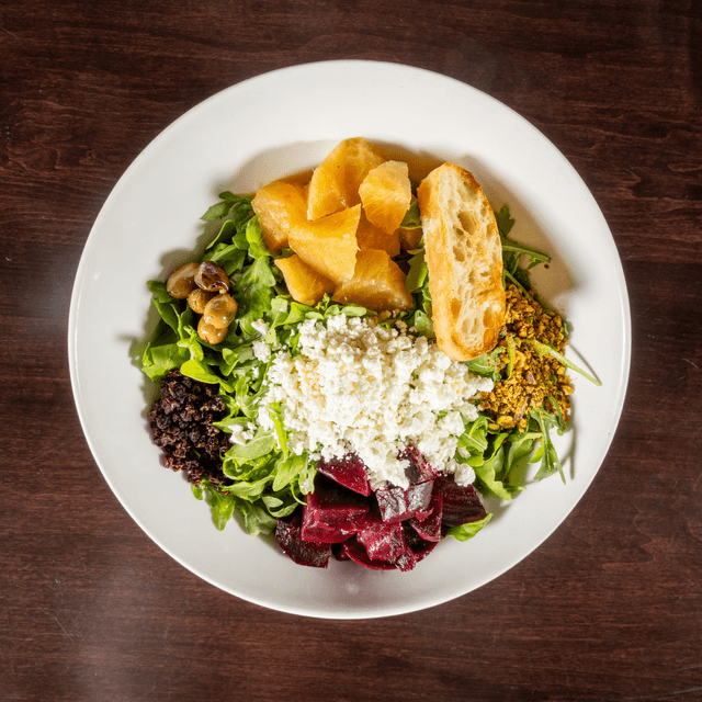 Roasted Beets & Goat Cheese Salad.