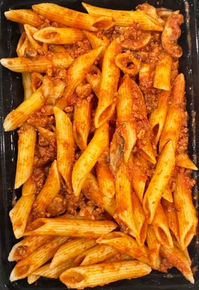 Penne Bolognese Pasta.